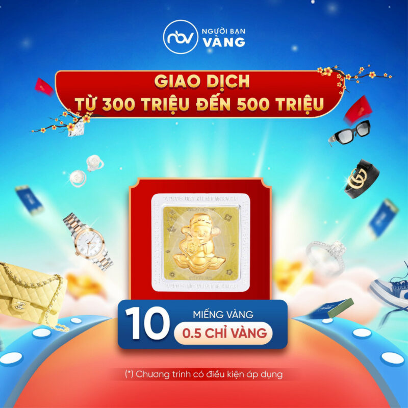 10 miếng vàng 0.5 chỉ